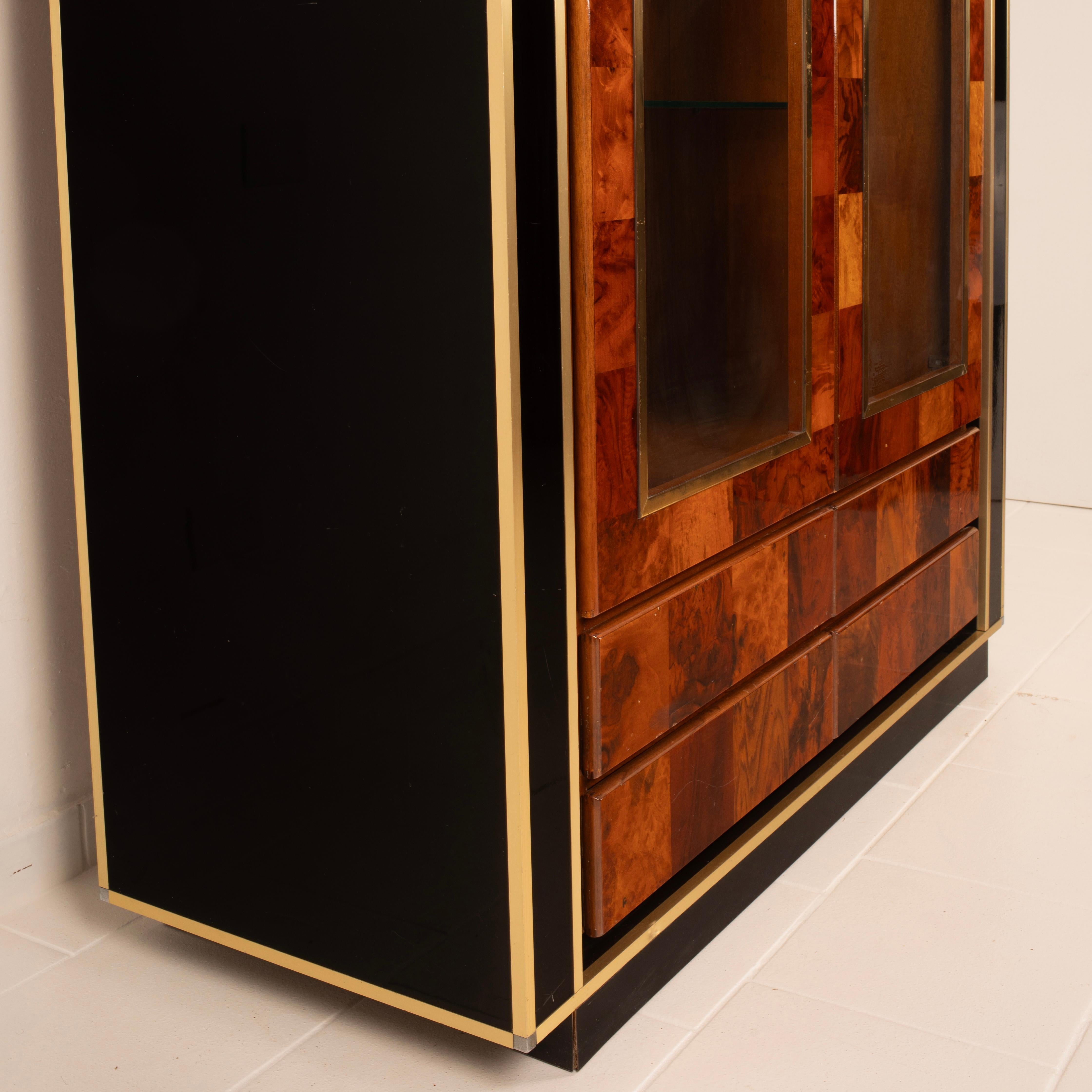 Sequoia Burl Bar Cabinet by Willy Rizzo for Mario Sabot in vendita 5