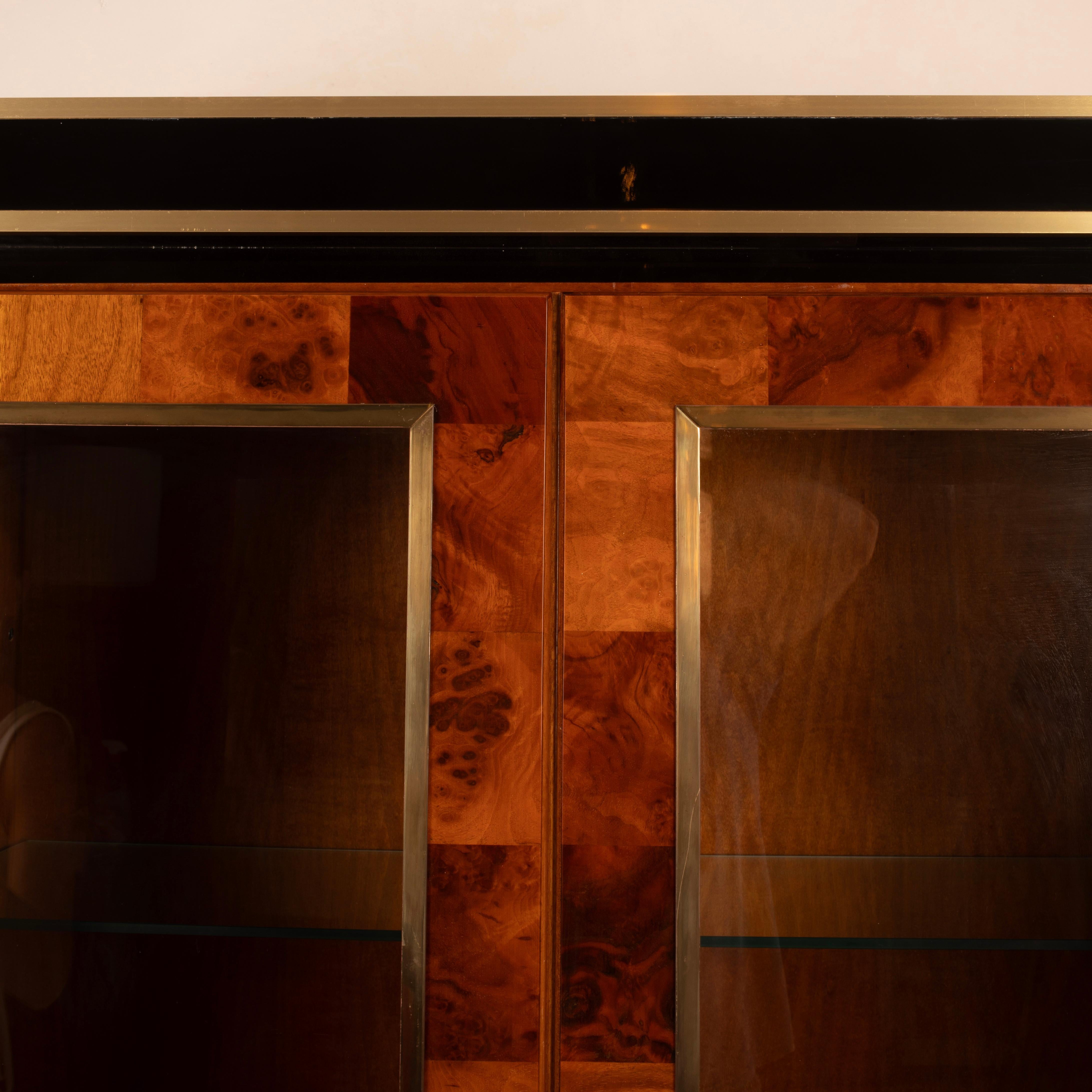 Sequoia Burl Bar Cabinet by Willy Rizzo for Mario Sabot in vendita 7