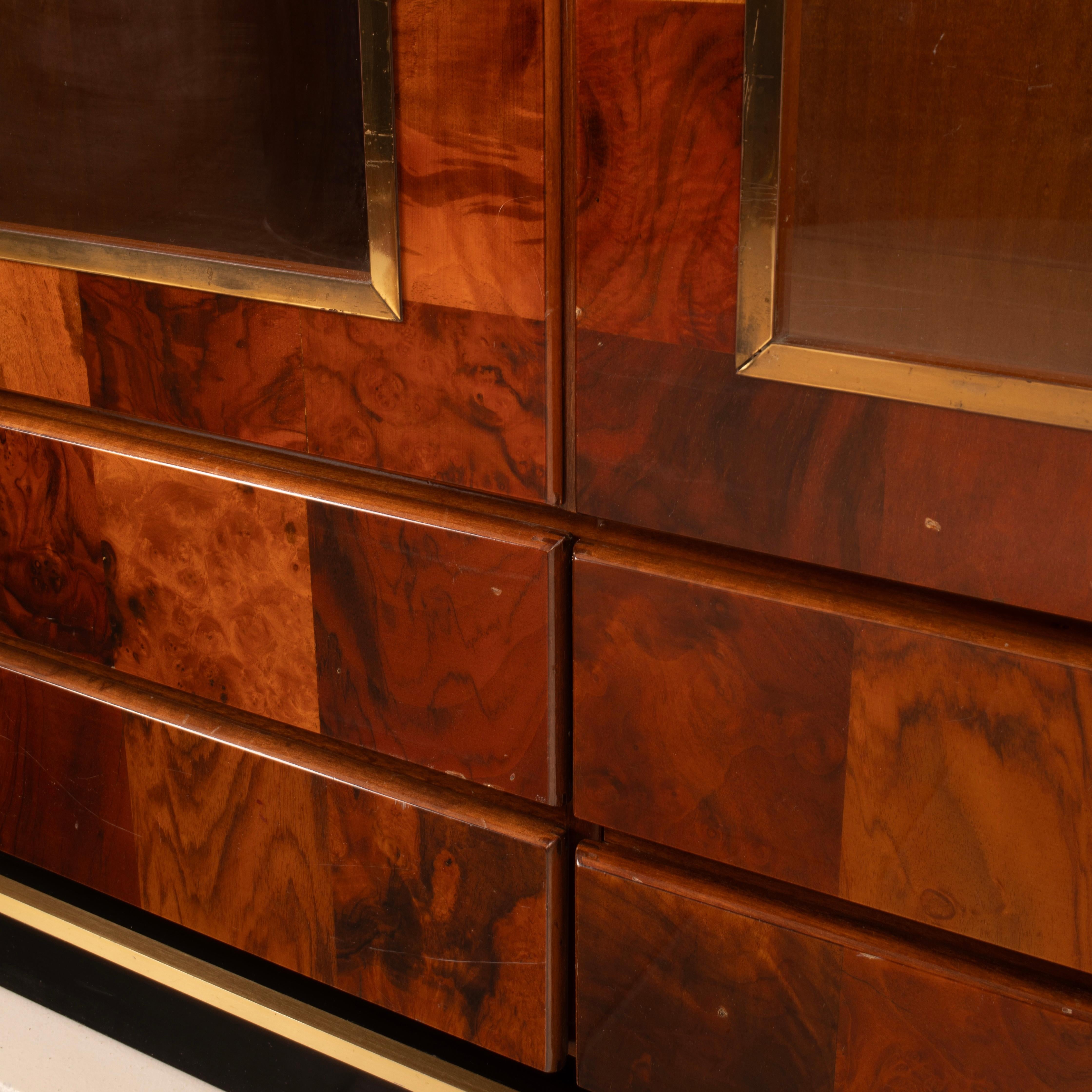 Sequoia Burl Bar Cabinet by Willy Rizzo for Mario Sabot in vendita 11