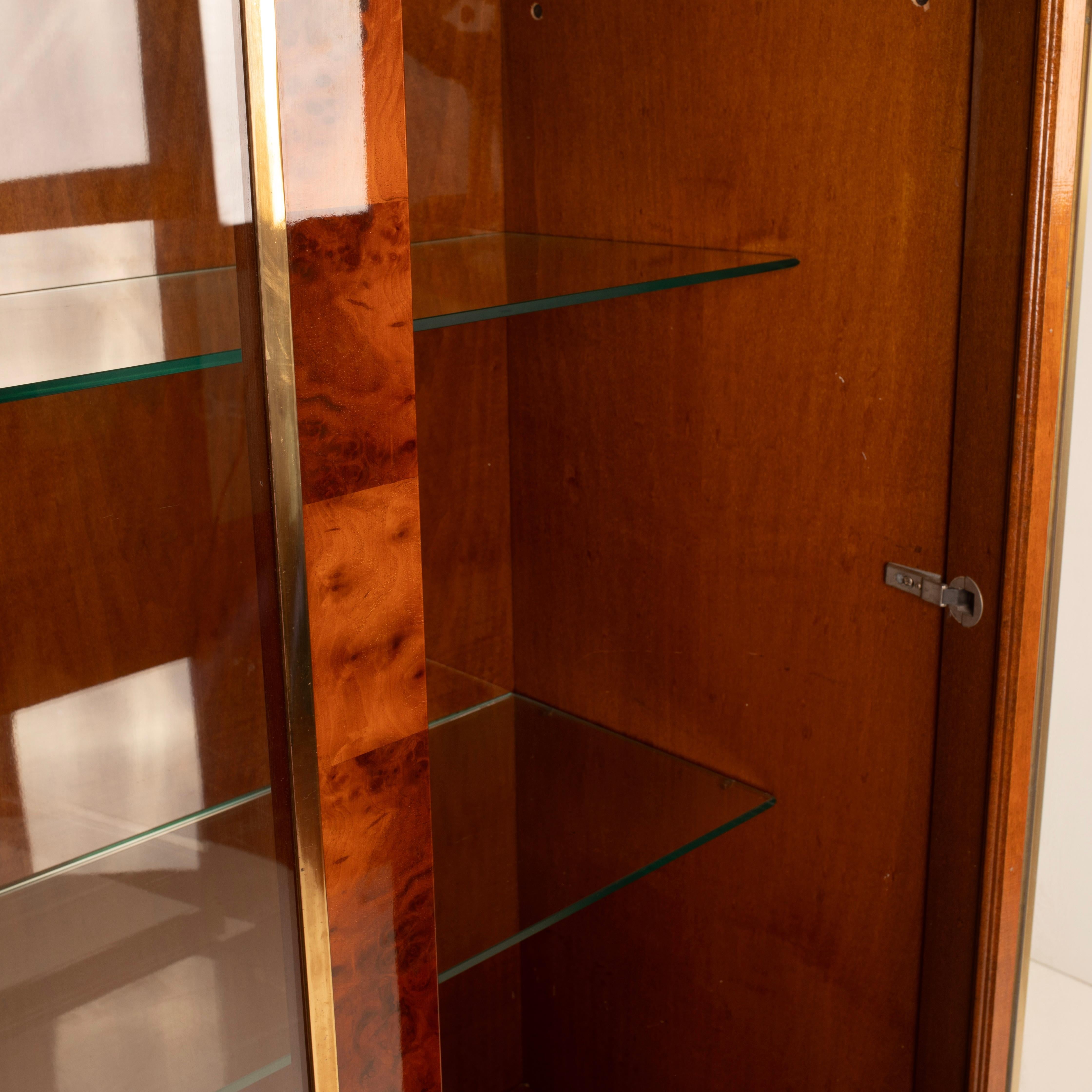 Ottone Sequoia Burl Bar Cabinet by Willy Rizzo for Mario Sabot in vendita