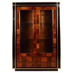 Sequoia Burl Bar Cabinet by Willy Rizzo for Mario Sabot