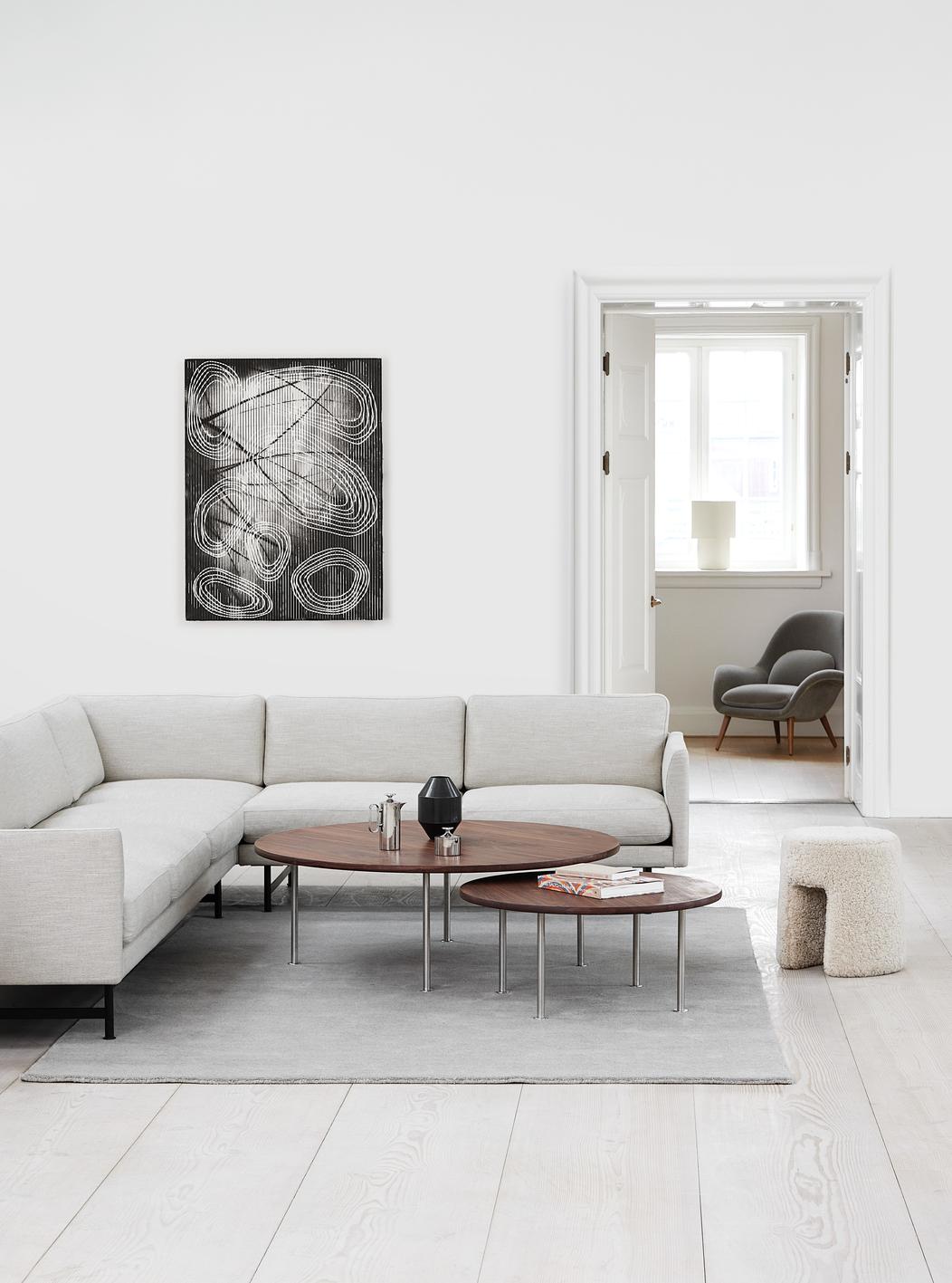 Tissu Pouf Sequoia C.O.M « Customer's Own Material » en tissu de Space Copenhagen en vente