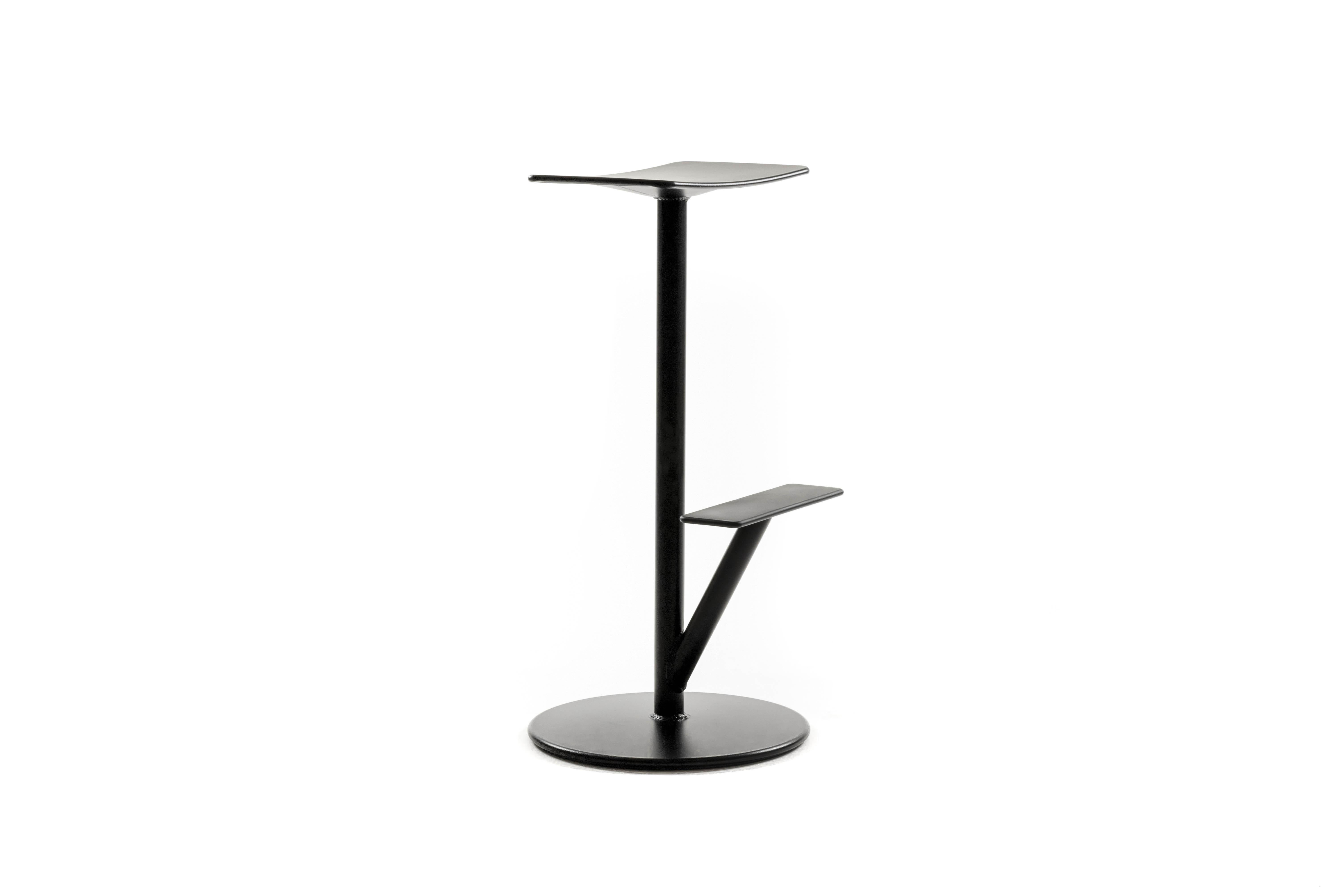 Sequoia High Stool in Matt Black by Anderssen & Voll for MAGIS For Sale 5