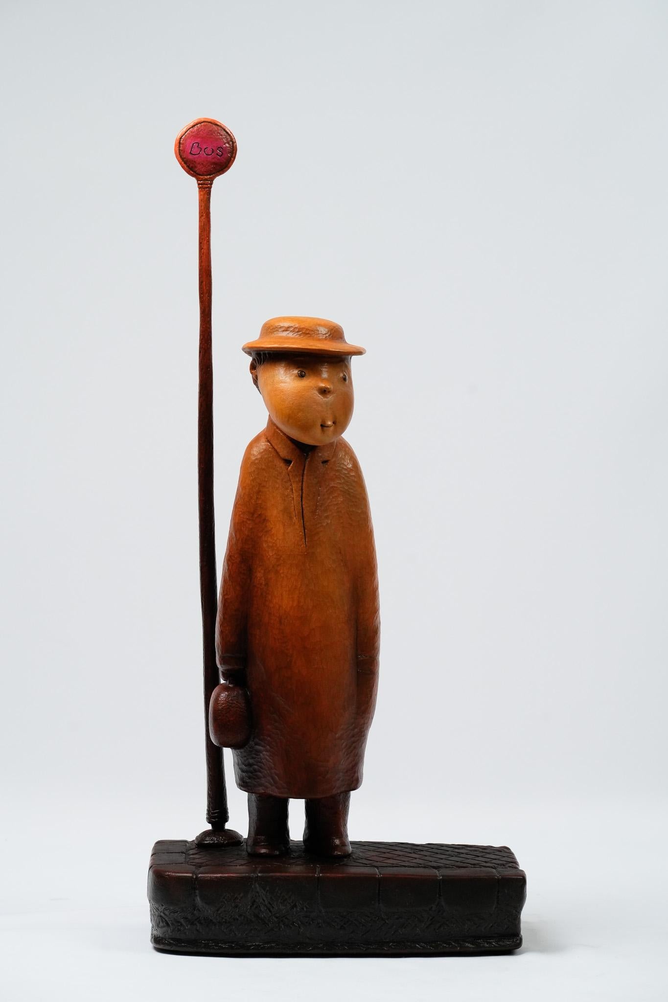 Designer
s Note:

Narrative Charm: This sculpture captures a universal moment of pause. Its vertical composition, standing at over 27 inches, makes it an engaging conversation piece for an entryway console or a hallway niche, greeting guests with a