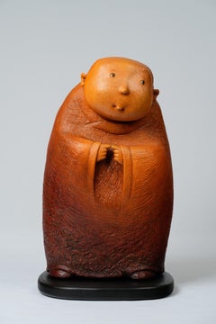 Ser Uang Huang - Contemporary Hand-Carved Wood Sculpture "Just So" by Ser Uang Huang Contemporary Hand-Carved Wood Sculpture "Just So" by Ser Uang Huang