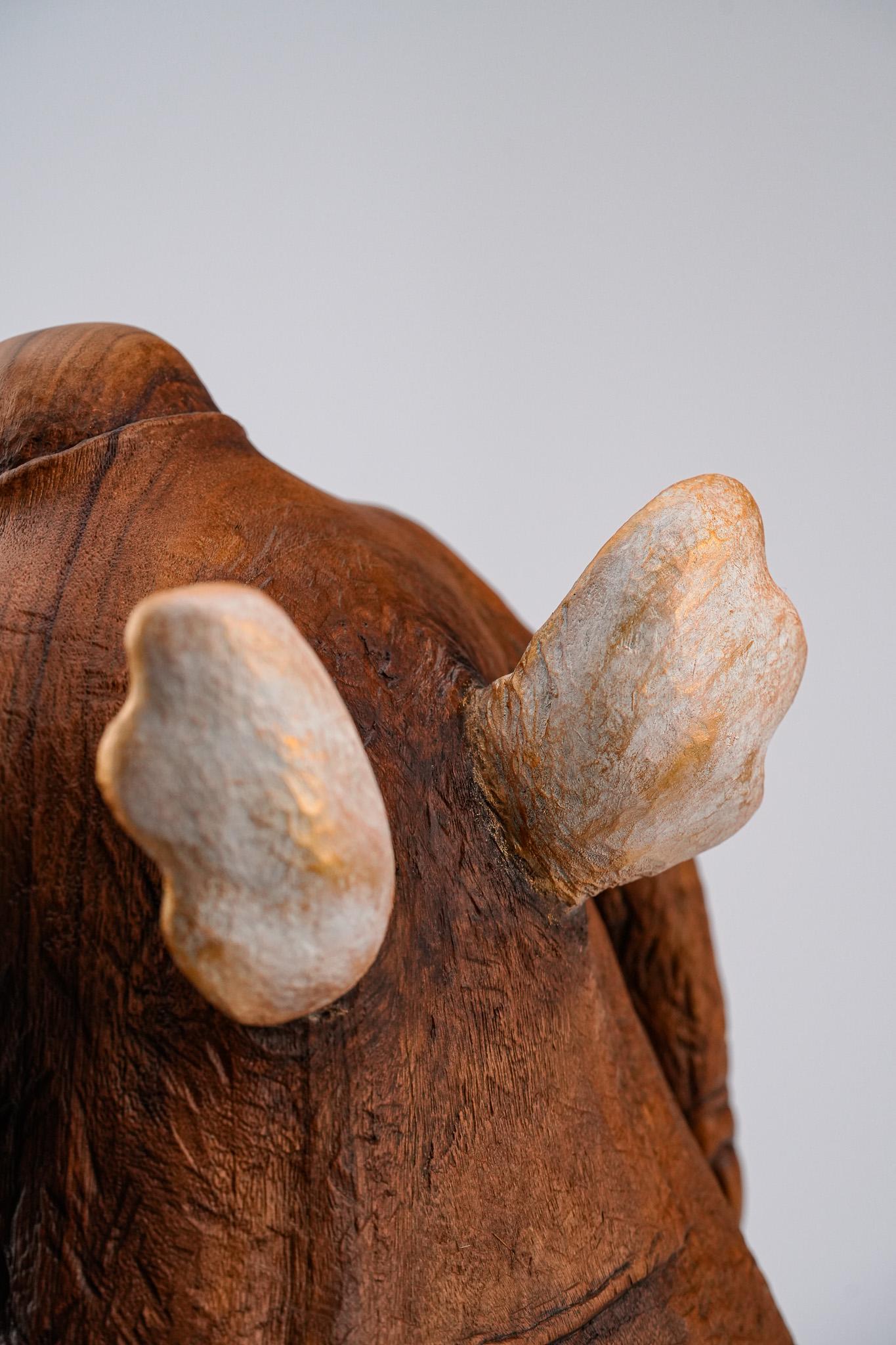 Dream of Flight, Zeitgenössische handgeschnitzte Holzskulptur, 2019 im Angebot 7