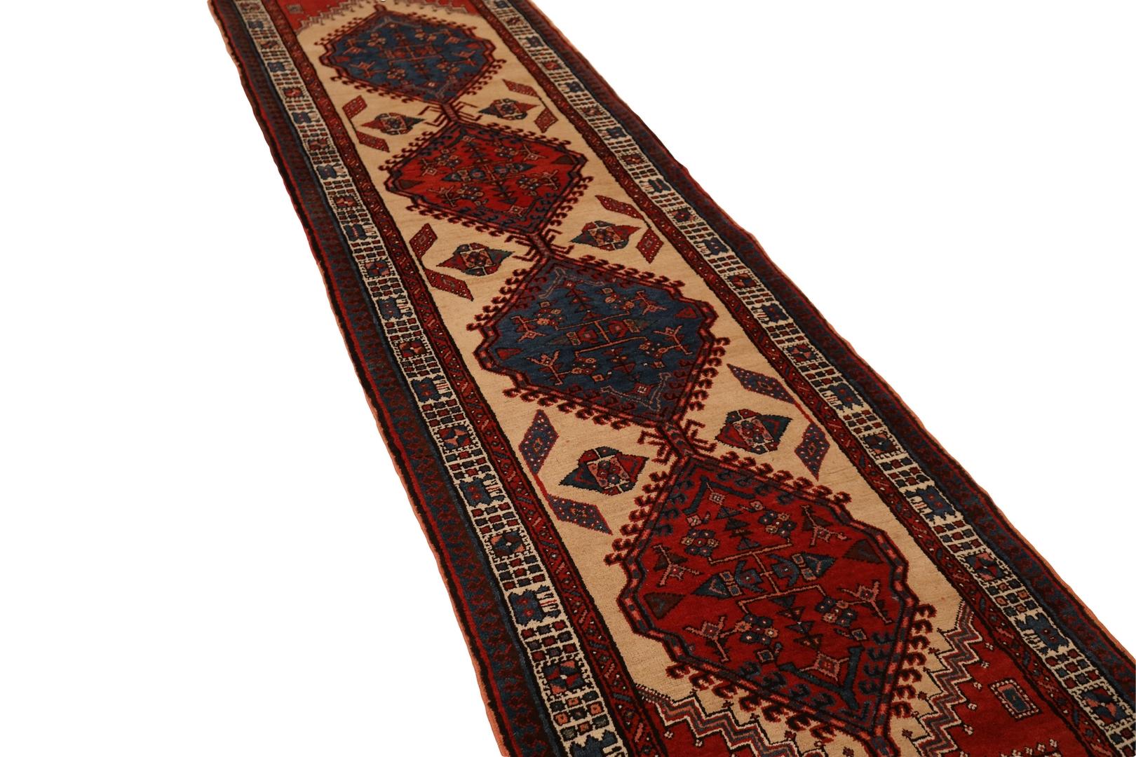 Hand-Knotted Serab Semi-Antique Runner For Sale