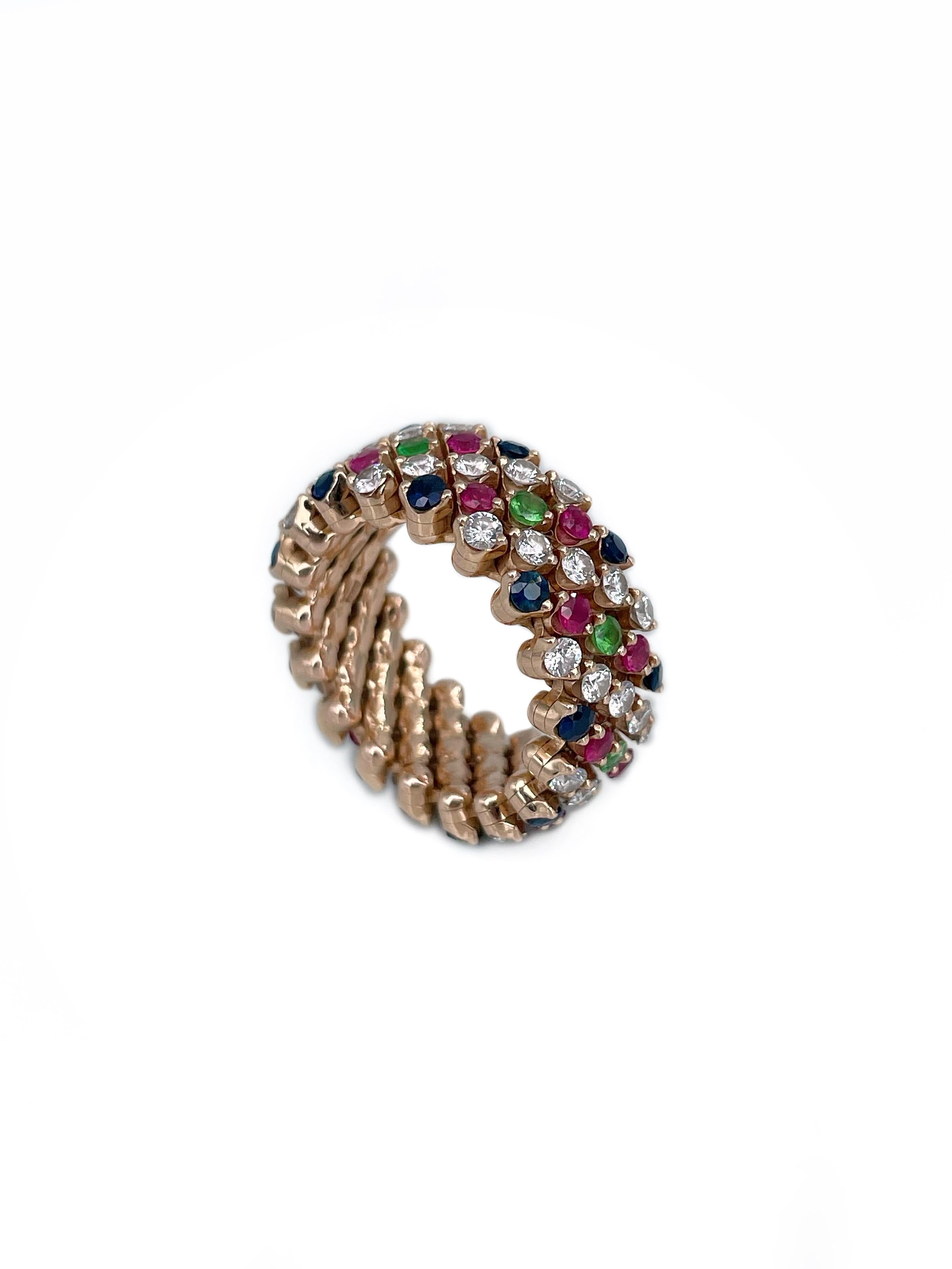 Serafino Consoli Brevetto 18 Karat Gold Diamant-Eternity-Ring, Serafino (Moderne)