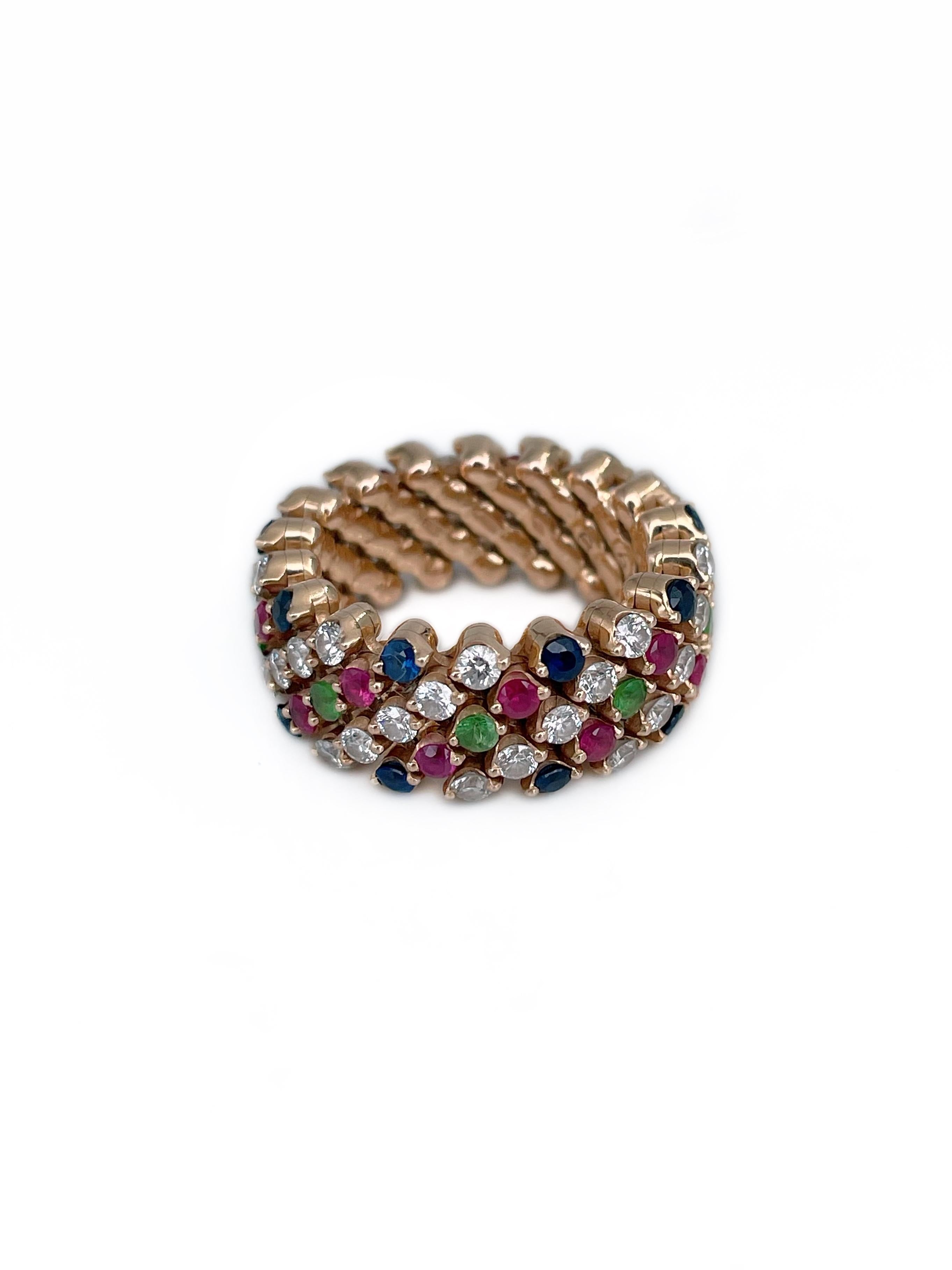Serafino Consoli Brevetto 18 Karat Gold Diamant-Eternity-Ring, Serafino (Brillantschliff)