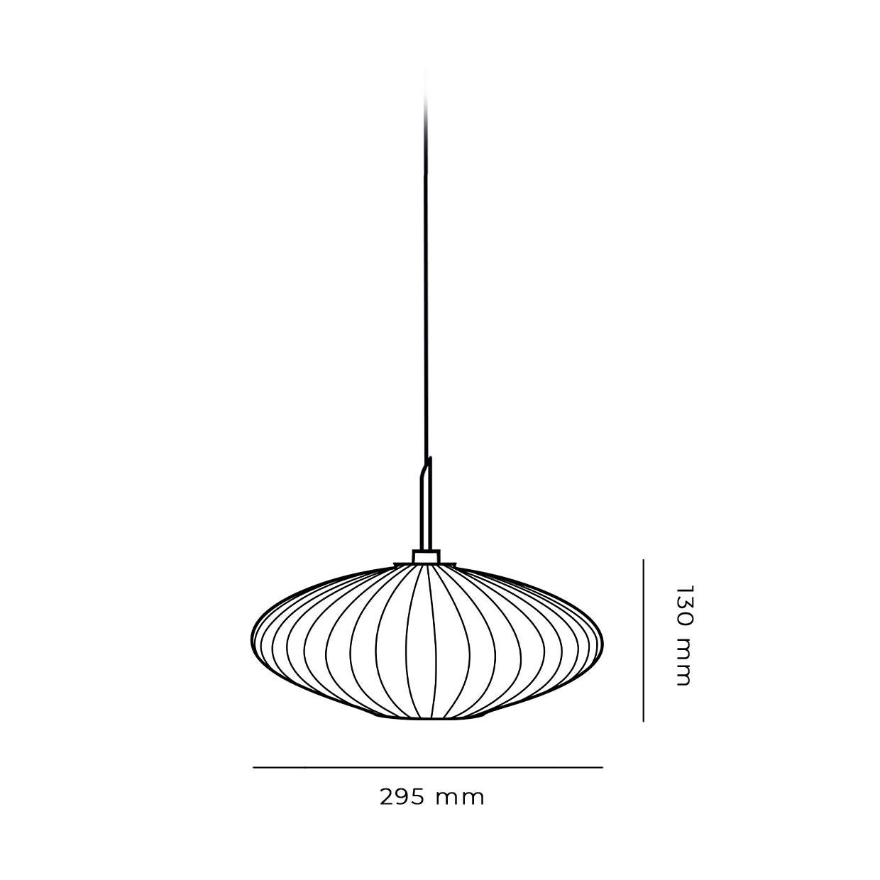 Contemporary Serail Glass Pendant Light in Ivory by Concept Verre For Sale