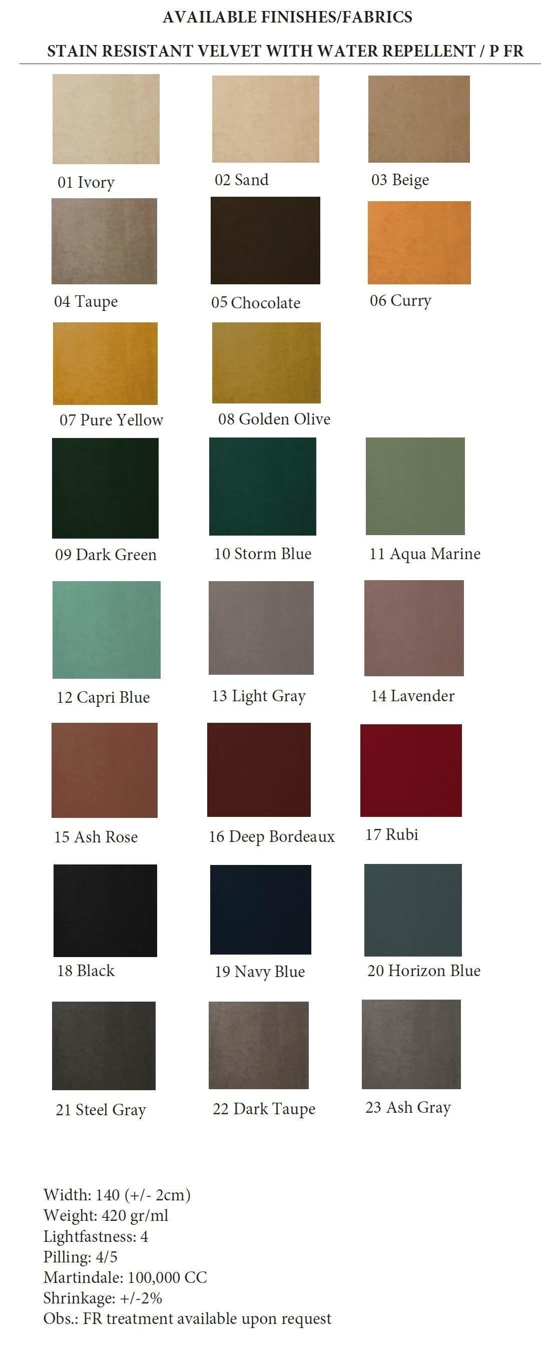 Seraph Stuhl gepolstert in Crushed Velvet mit Ebenholzrahmen - Mondo Design Studio (21. Jahrhundert und zeitgenössisch) im Angebot