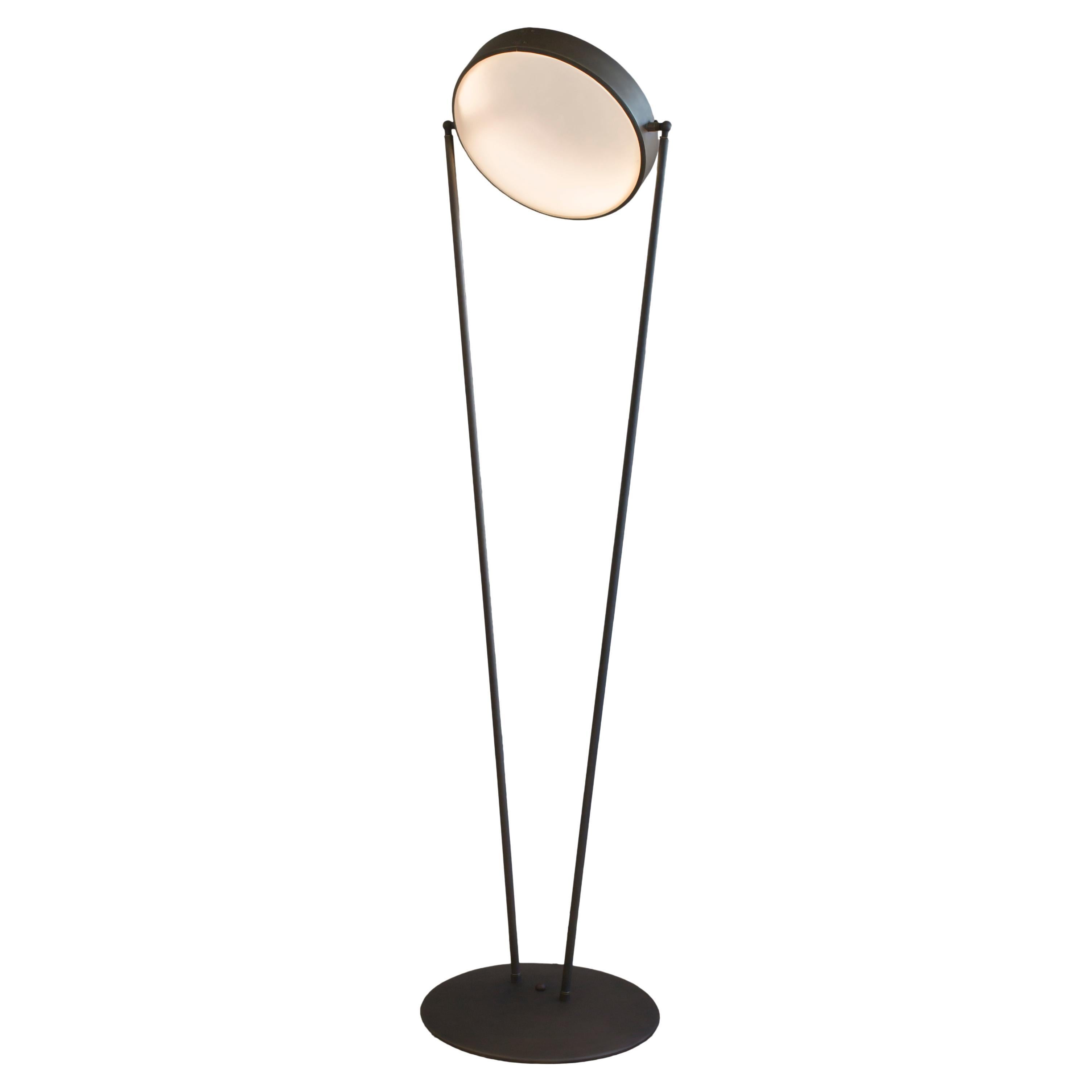 Bronze Glass Floor Lamp 384 For Sale on 1stDibs