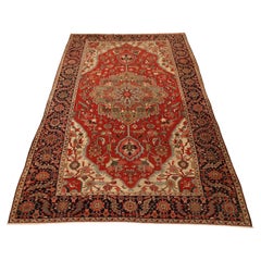 Serapi Antique Room-Size Rug - 7'10" x 11'7"