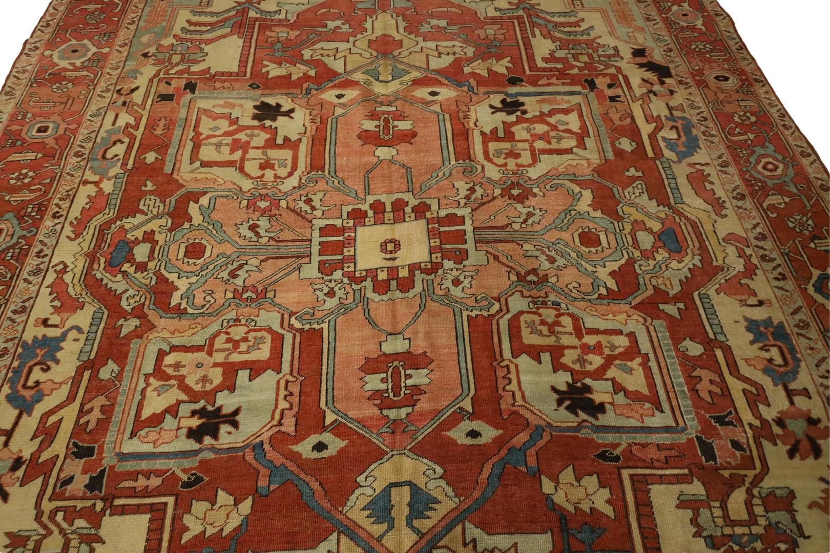 Tapis ancien Serapi - 9'2