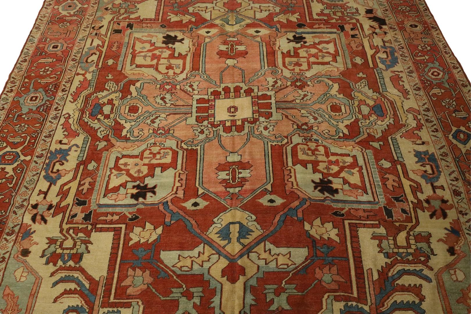 Tapis ancien Serapi - 9'2