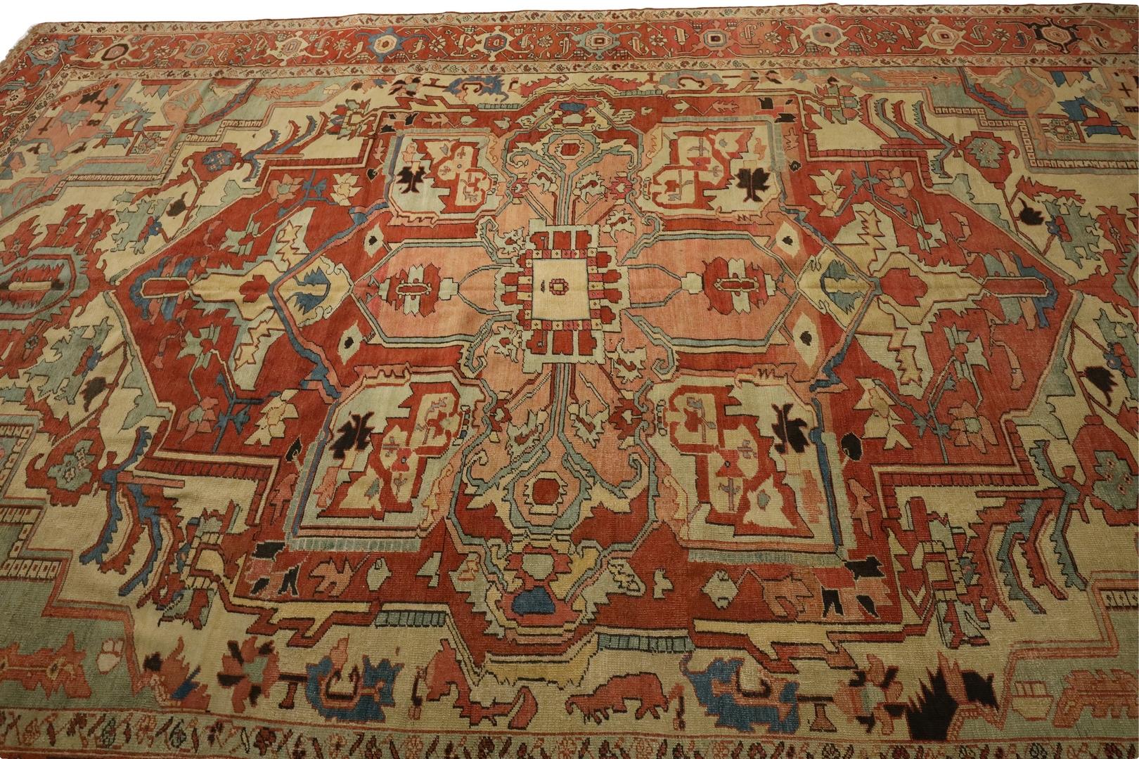 Tapis ancien Serapi - 9'2
