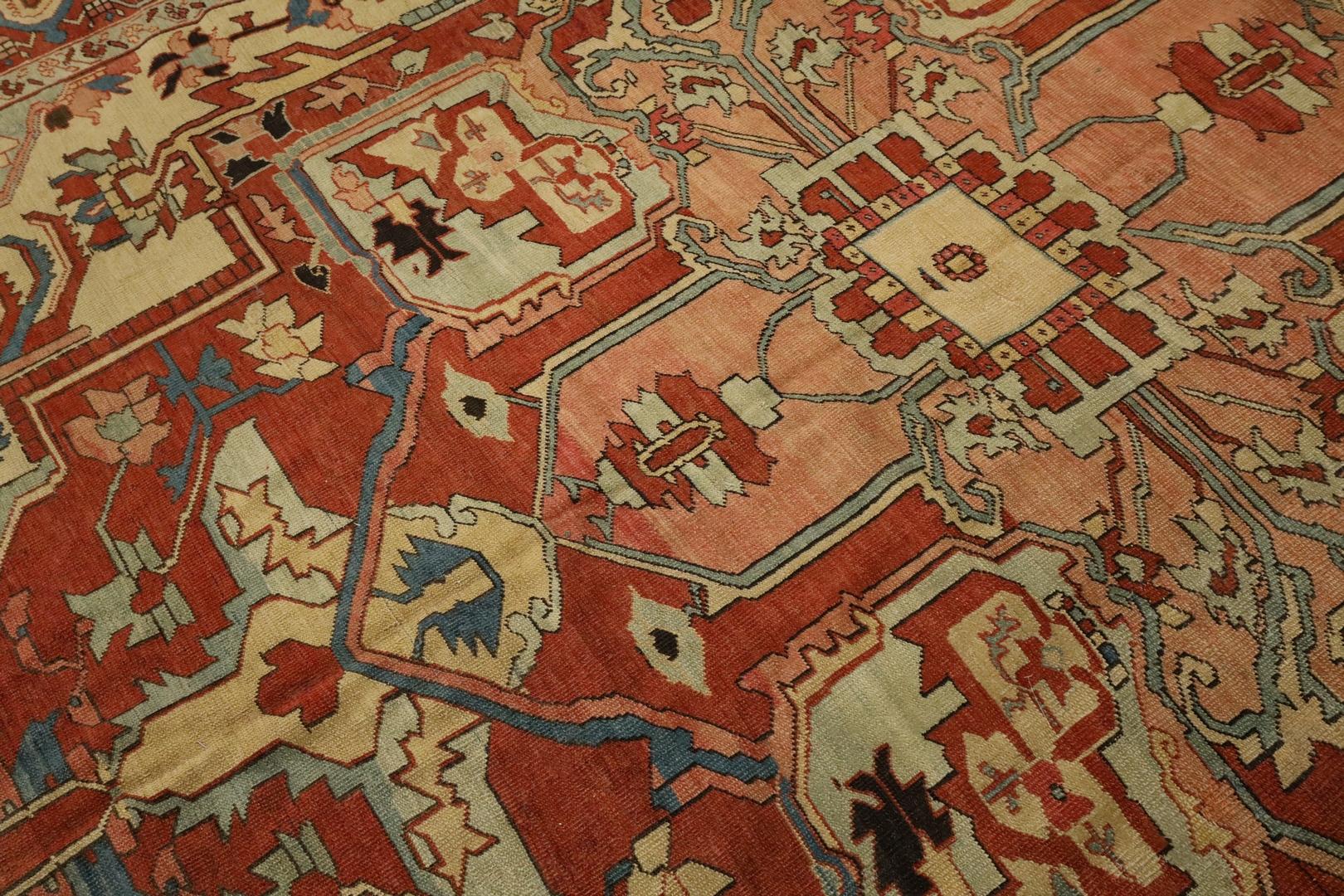 Tapis ancien Serapi - 9'2