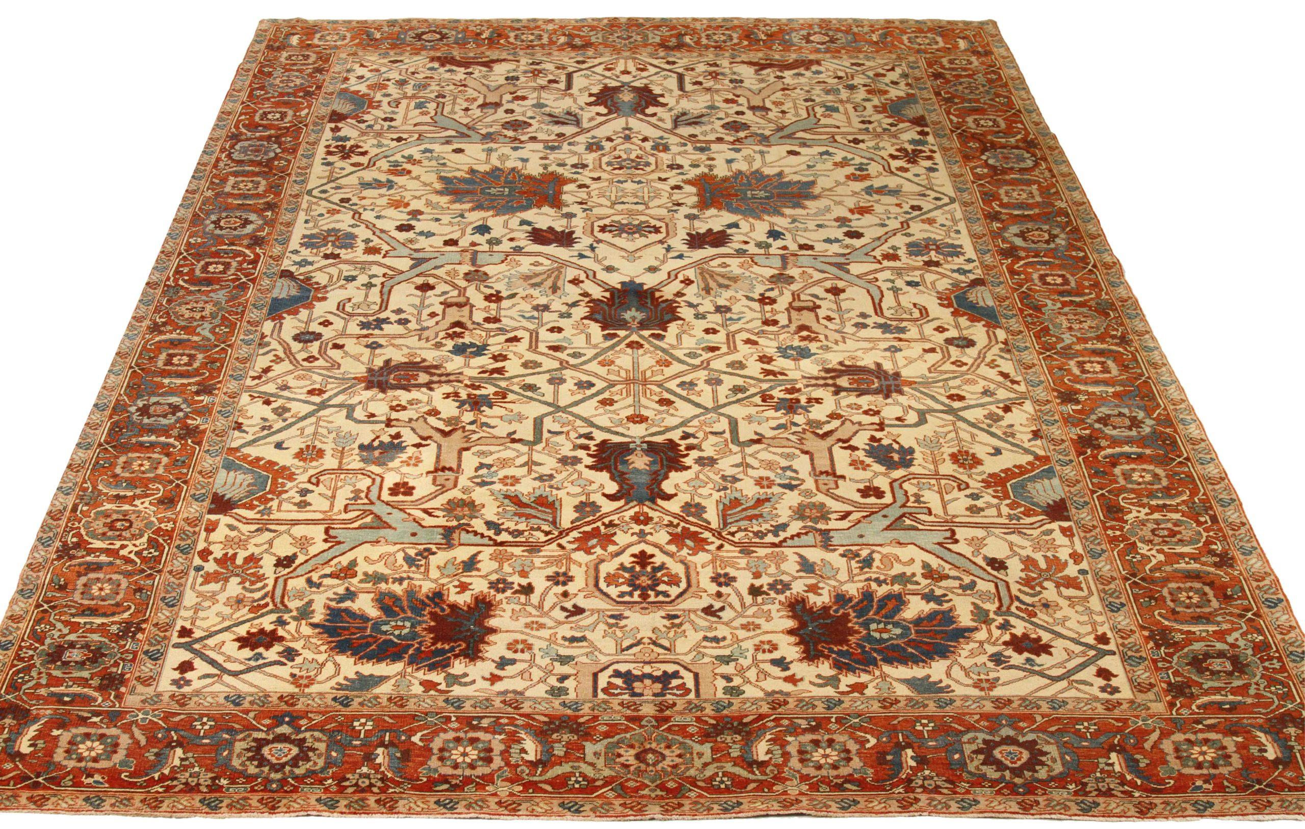 Scopri l'eleganza di questo tappeto Serapi, unico nel suo genere. Progettato con una meticolosa attenzione ai dettagli, questo design esclusivo è perfetto per valorizzare il tuo spazio.