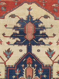 Antique Persian Serapi Carpet, Late 19th Century