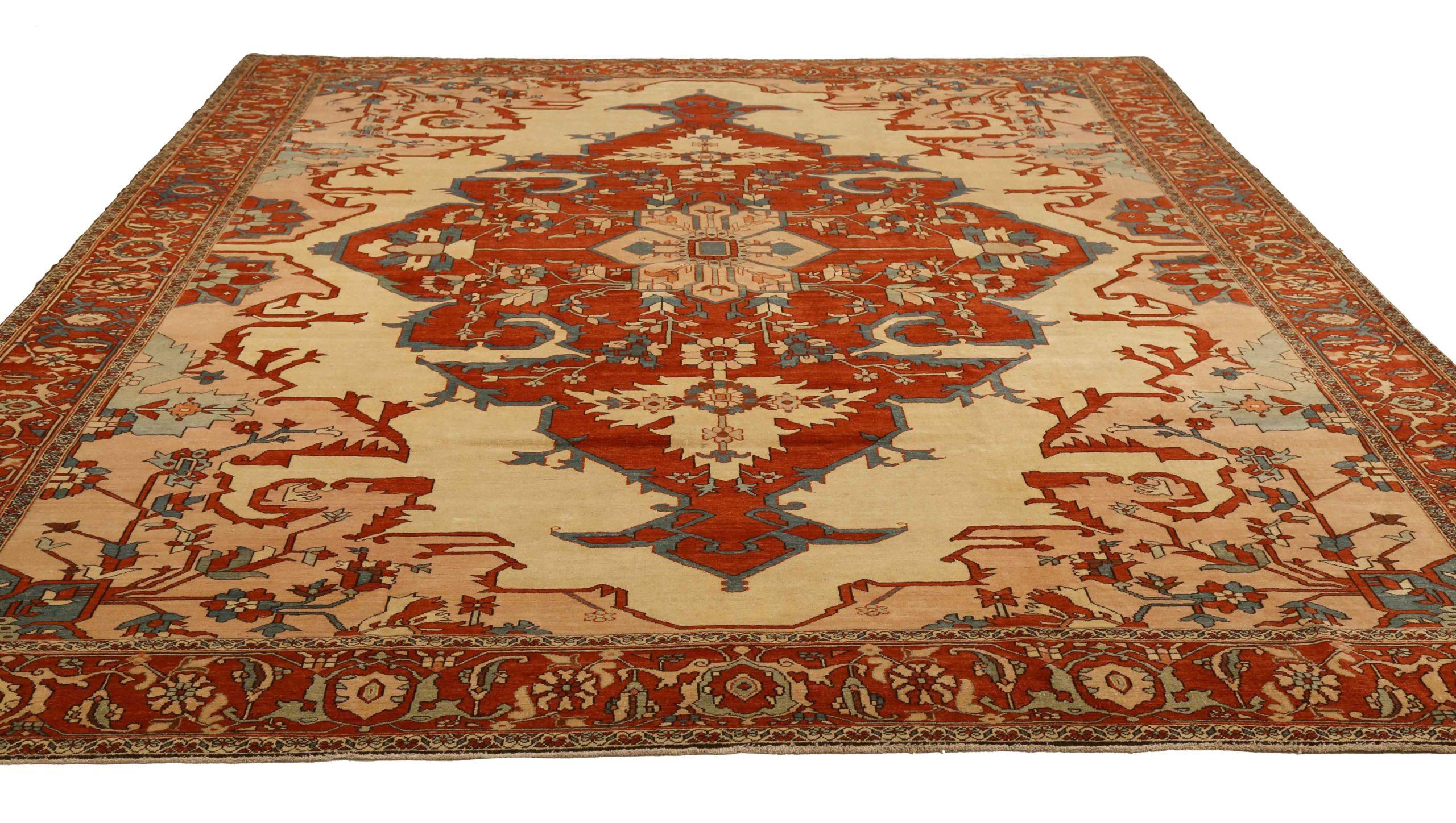 Scopri l'eleganza di questo Serapi unico nel suo genere, caratterizzato da una splendida lavorazione artigianale. Progettato con una meticolosa attenzione ai dettagli, questo design esclusivo è perfetto per valorizzare il tuo spazio.