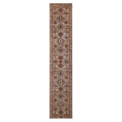 Serapi, One-of-a-Kind Hand-Knotted Runner Rug, Beige