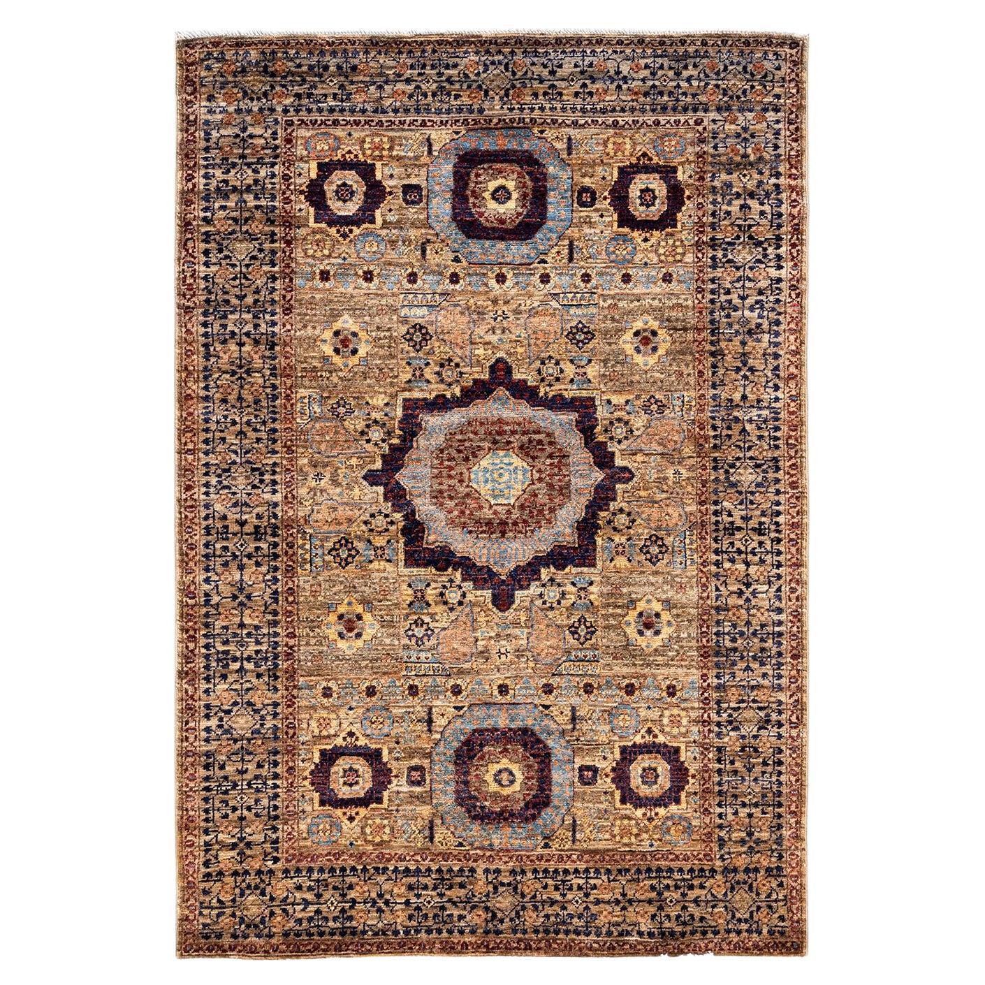 Serapi, One-of-a-kind Hand Knotted Runner Rug, Beige