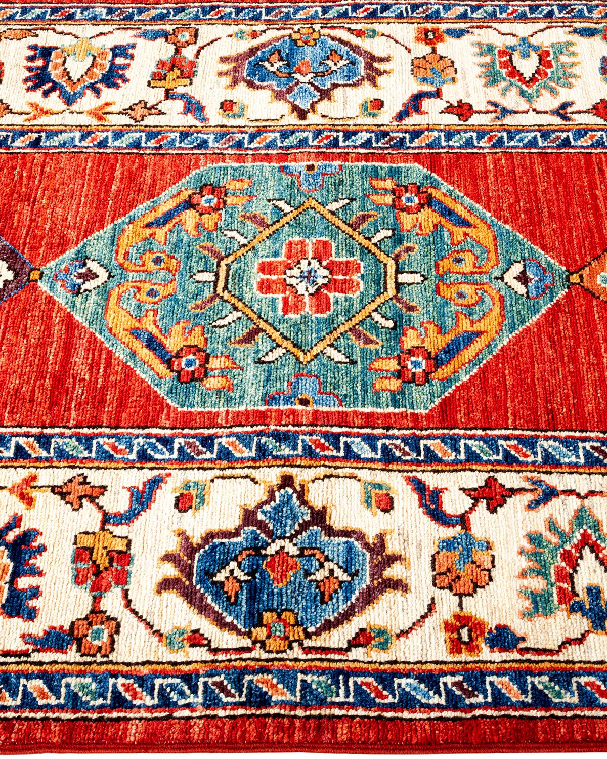 Serapi, One-of-a-Kind Hand-Knotted Runner Rug, Blue In New Condition For Sale In Norwalk, CT