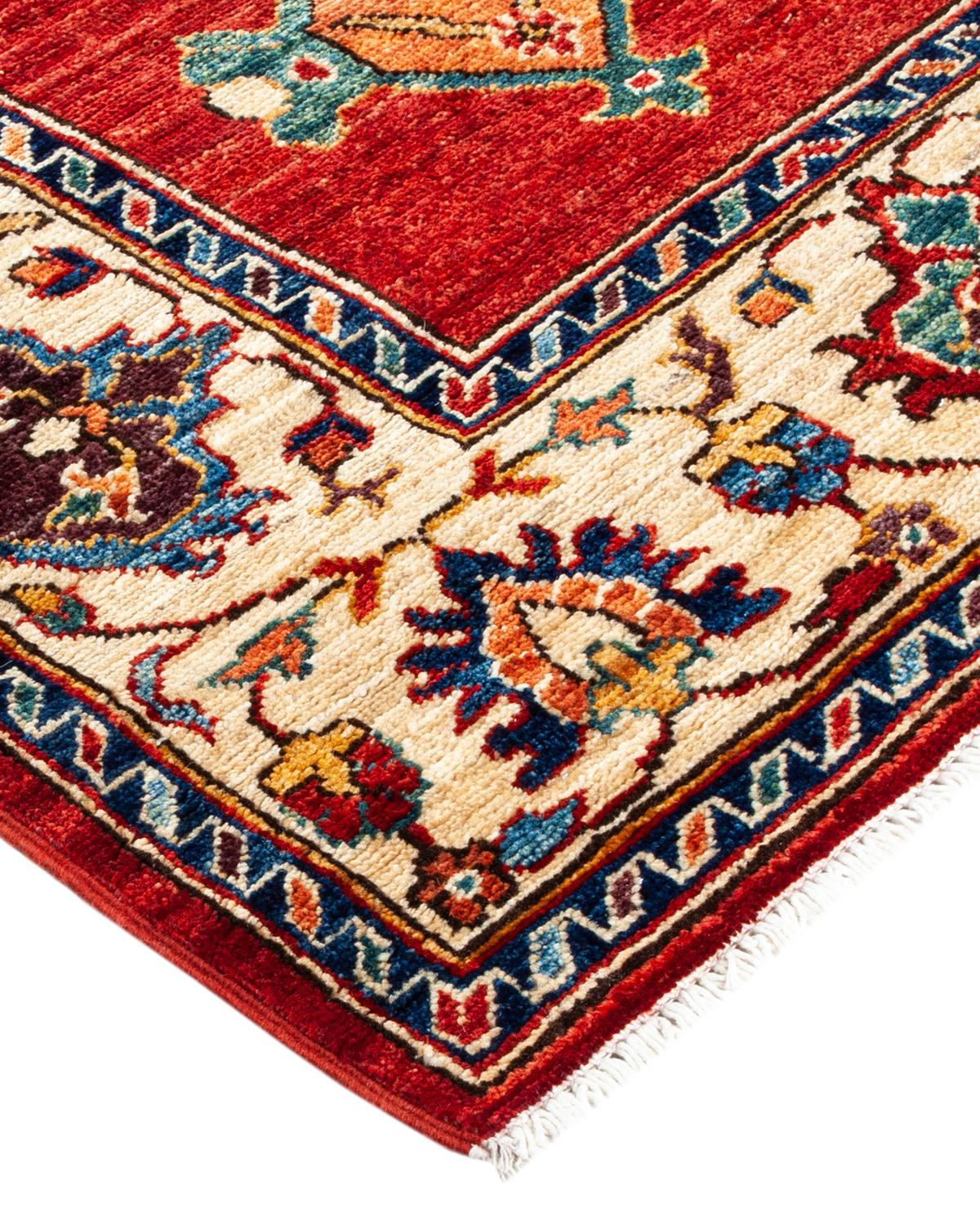 Serapi, Tapis de course unique noué à la main  Bleu, 2'' 10 x 14'' 0 en vente 1