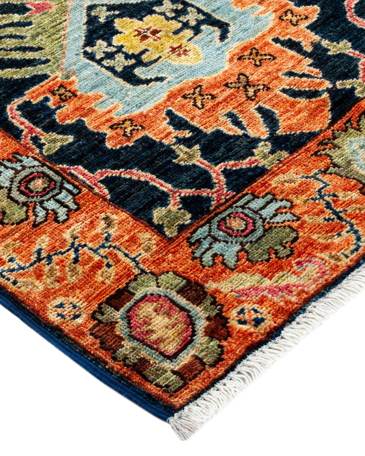Serapi, One-of-a-kind Hand-Knotted Runner Rug  For Sale 1