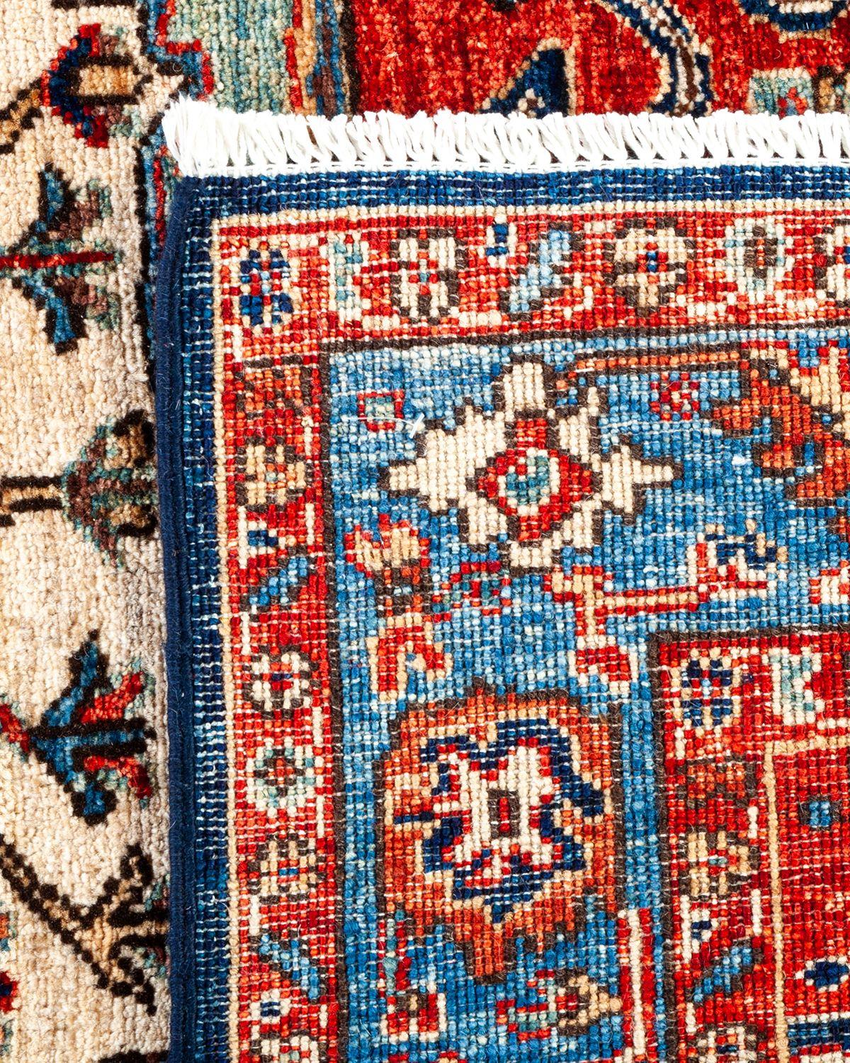 Serapi, One-of-a-Kind Hand-Knotted Runner Rug, Blue In New Condition For Sale In Norwalk, CT