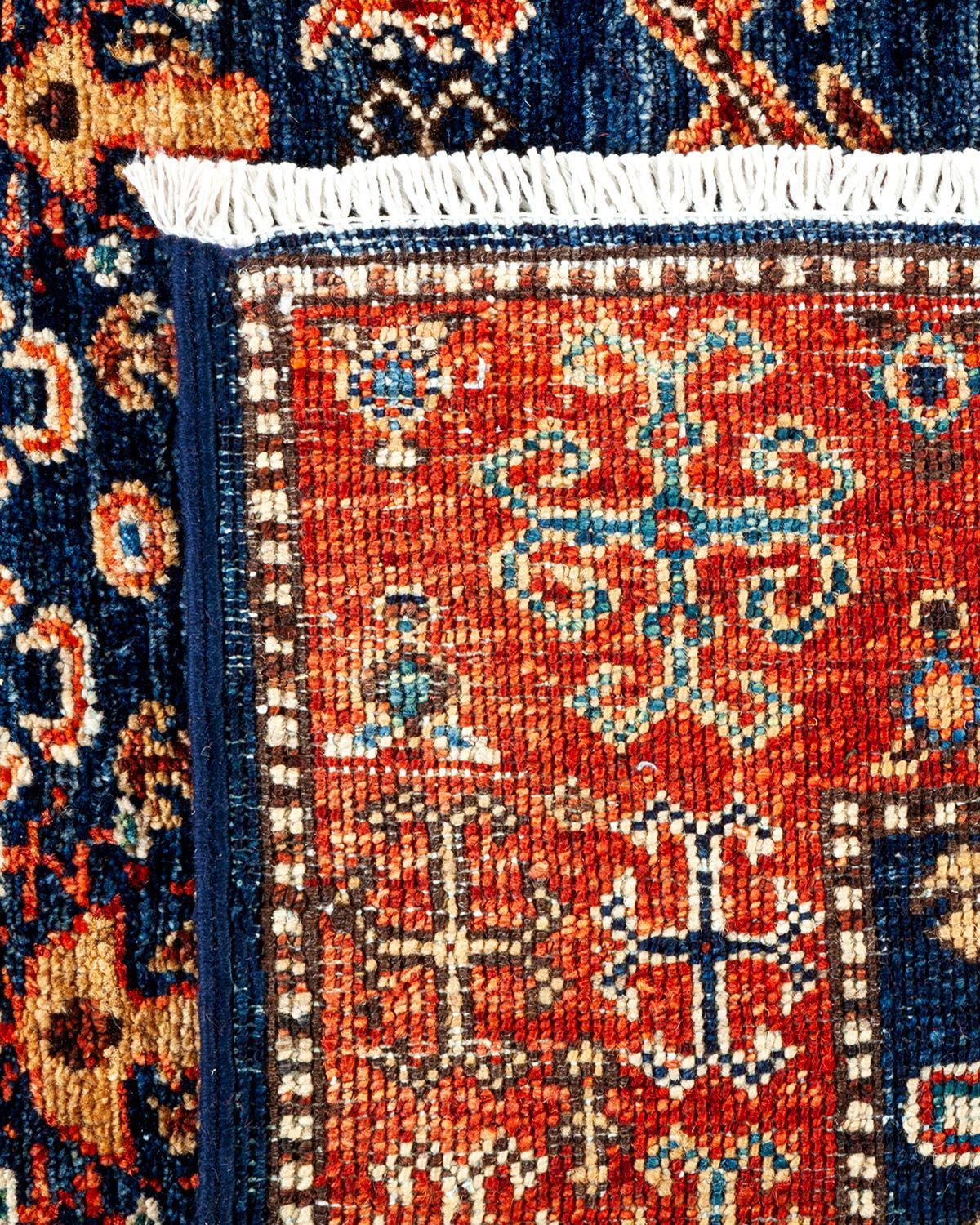 Serapi, One-of-a-kind hand knotted Runner Rug, Blue In New Condition For Sale In Norwalk, CT
