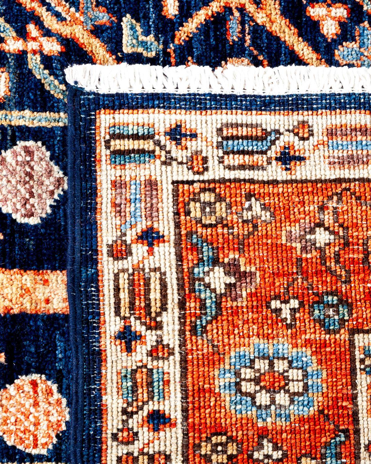Serapi, One-of-a-Kind Hand Knotted Runner Rug, Blue In New Condition For Sale In Norwalk, CT