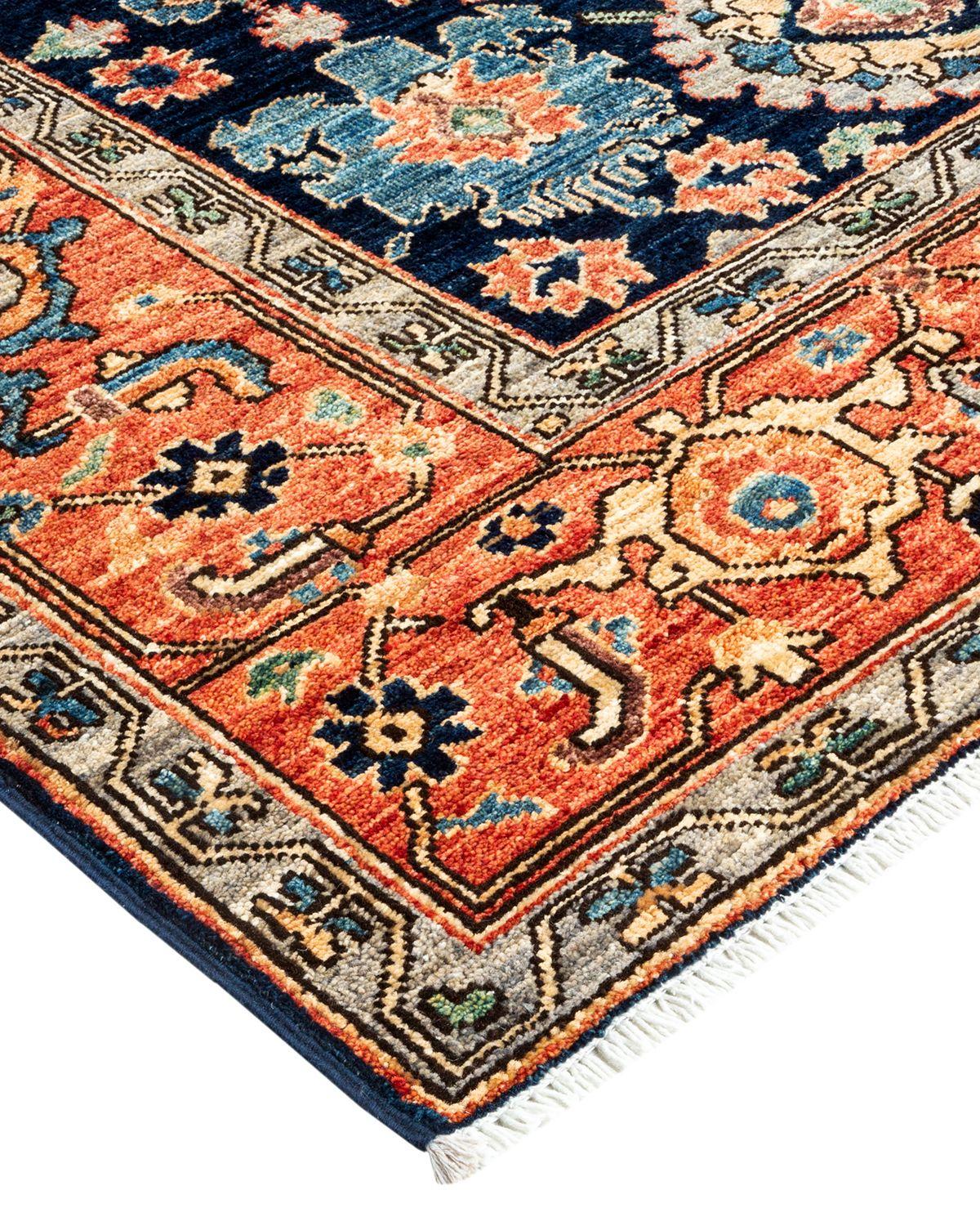 La riche tradition textile de l'Afrique occidentale a inspiré la collection Tribal de tapis noués à la main. Incorporant un mélange de motifs géométriques, dans des palettes allant de la terre à la vivacité, ces tapis apportent un sentiment