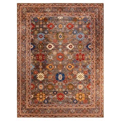 Serapi, One-of-a-Kind Hand-Knotted Runner Rug, Brown