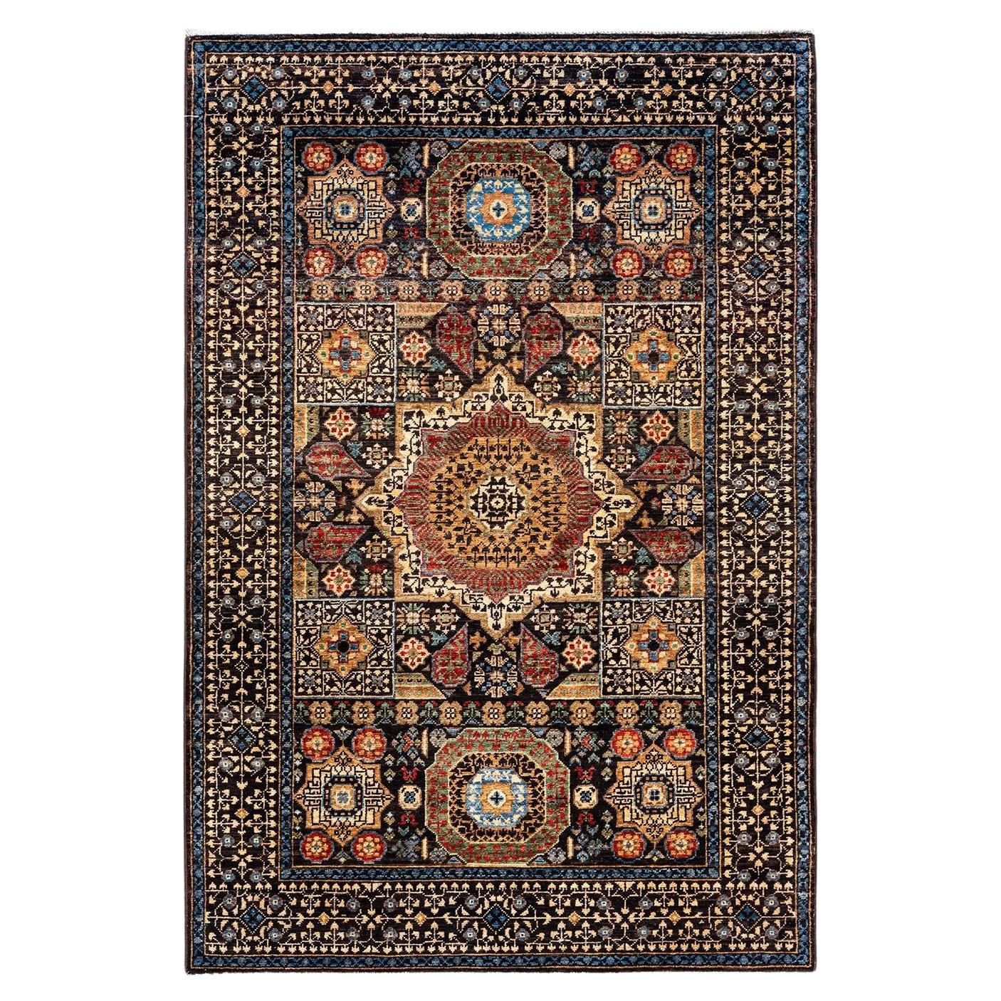 Serapi, One-of-a-kind Hand Knotted Runner Rug, Brown For Sale