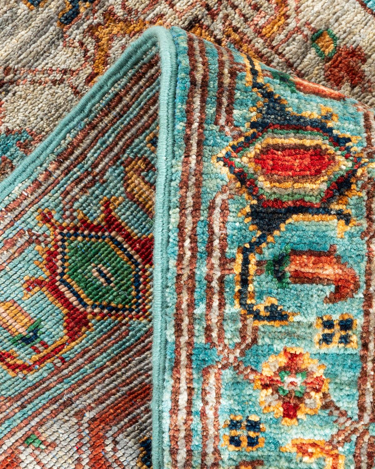 Pakistani Serapi, One-of-a-kind Hand-Knotted Runner Rug For Sale