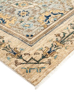 Serapi, One-of-a-kind Hand Knotted Runner Rug, Gray,