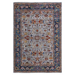 Serapi, One-of-a-kind hand knotted Runner Rug, Gray