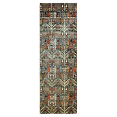 Serapi, One-of-a-Kind Hand-Knotted Runner Rug  - Green, 4' 0" x 12' 5"