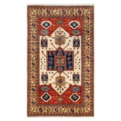 Serapi, One-of-a-kind Hand Knotted Runner Rug, Ivory