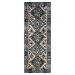 Serapi, One-of-a-Kind Hand-Knotted Runner Rug, Ivory