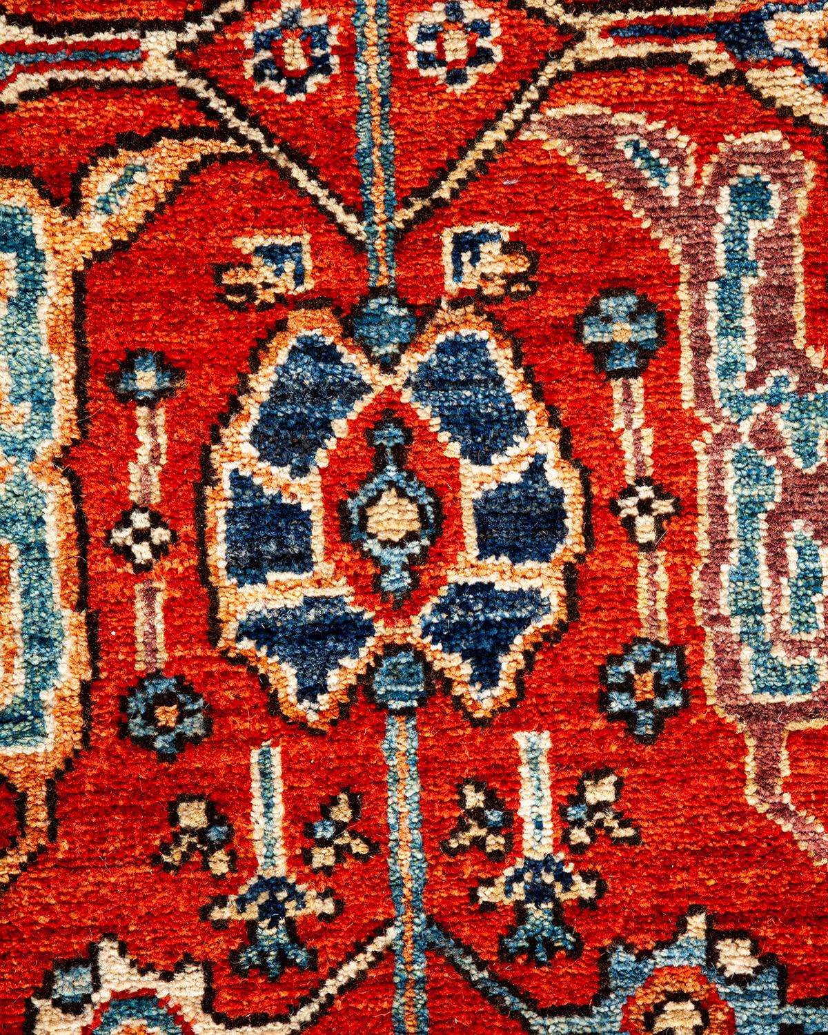 Serapi, One-of-a-Kind Hand Knotted Runner Rug - Orange In New Condition For Sale In Norwalk, CT