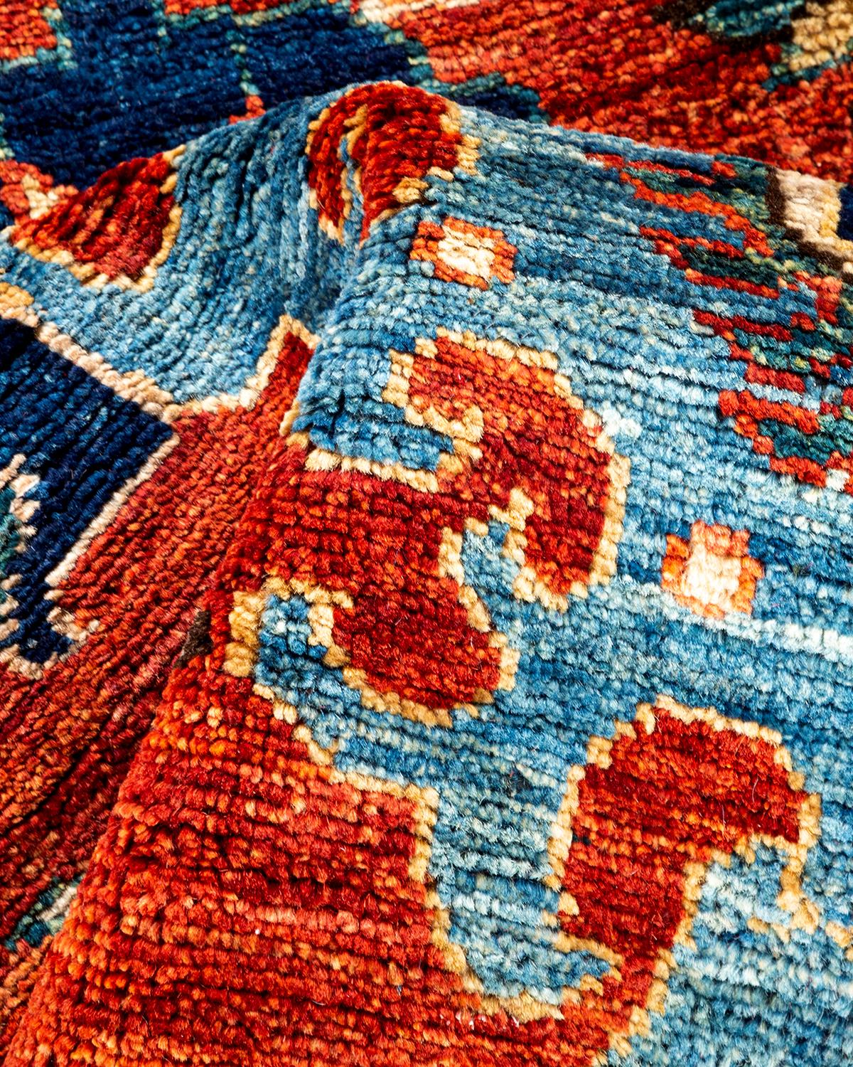 Serapi, One-of-a-kind Hand Knotted Runner Rug, Orange In New Condition For Sale In Norwalk, CT