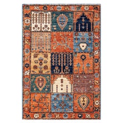 Serapi, One-of-a-kind Hand Knotted Runner Rug, Orange