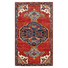 Serapi, One-of-a-kind Hand Knotted Runner Rug, Orange