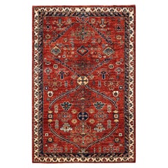 Serapi, One-of-a-kind Hand Knotted Runner Rug, Orange
