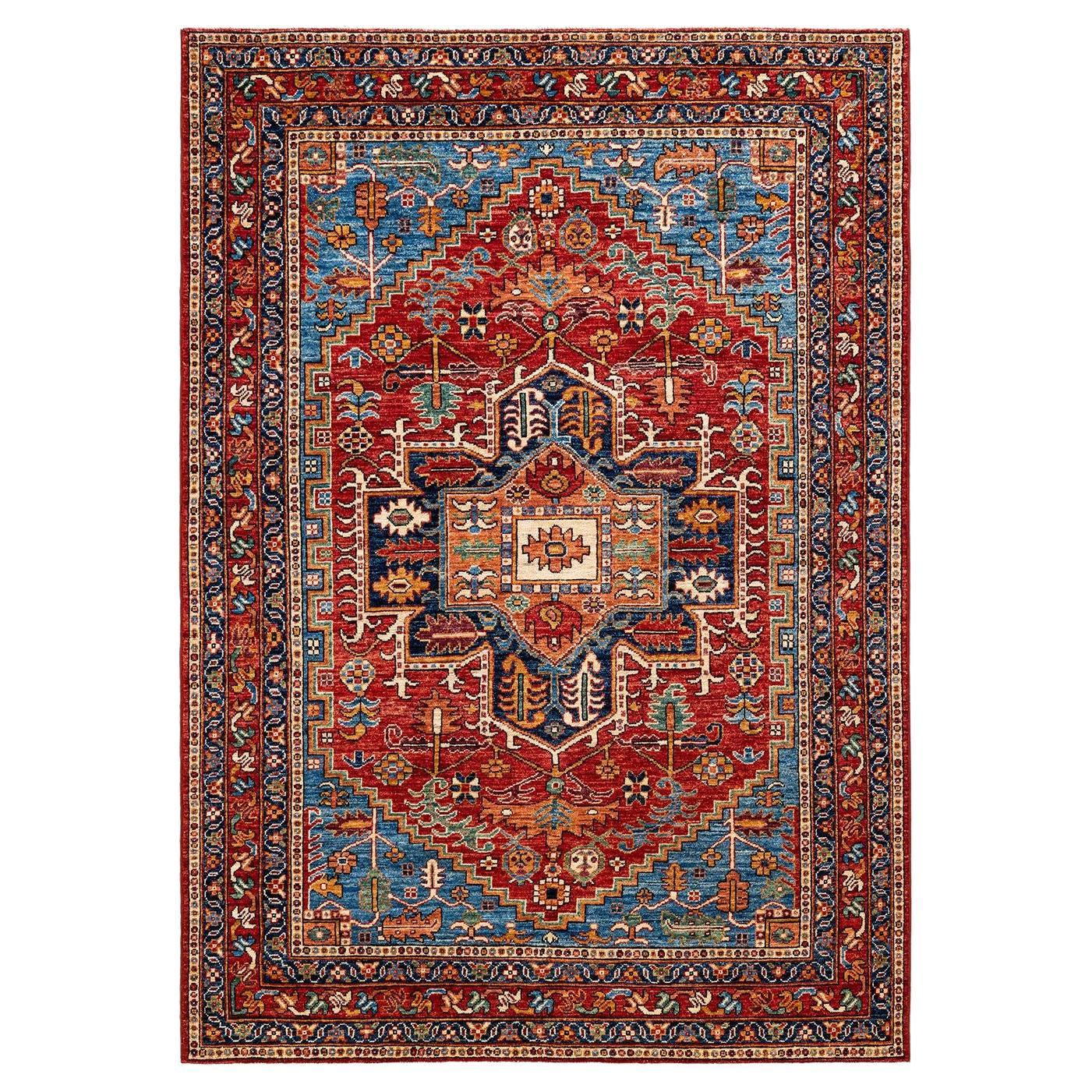 Serapi, One-of-a-kind Hand Knotted Runner Rug, Orange