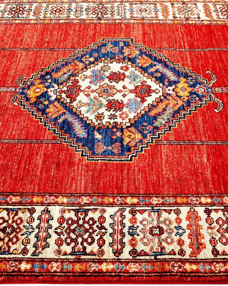 Pakistani Serapi, One-of-a-kind Hand Knotted Runner Rug, Orange For Sale