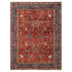 Serapi, One-of-a-kind Hand Knotted Runner Rug, Orange