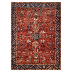 Serapi, One-of-a-kind Hand Knotted Runner Rug, Orange